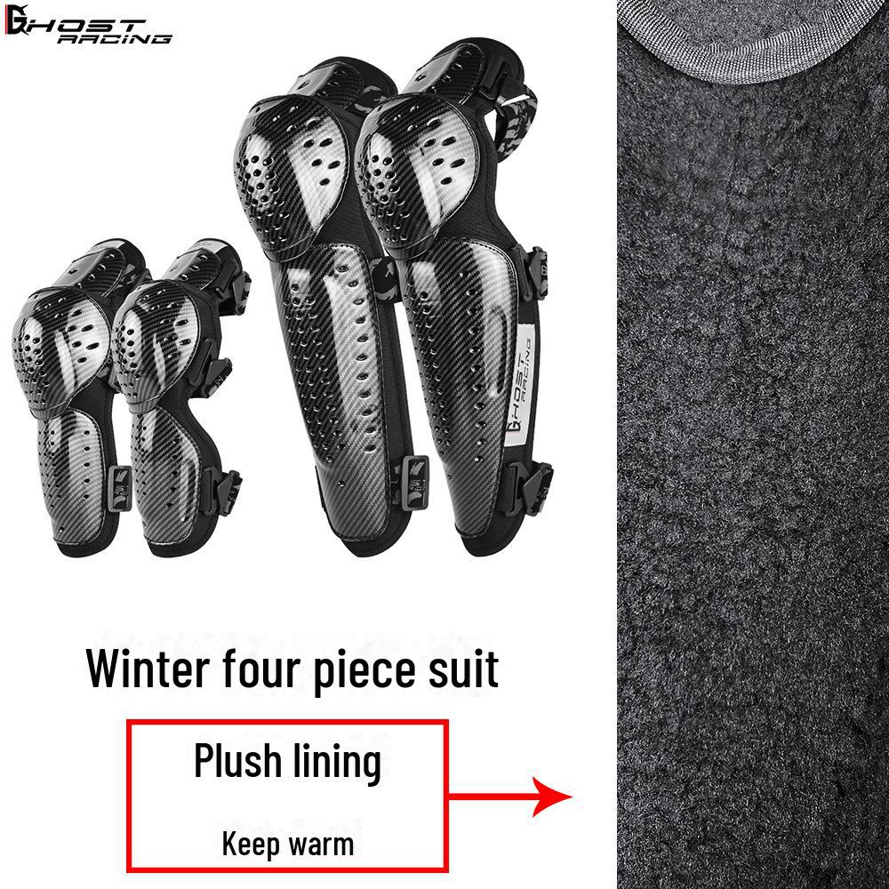Комплект летних наколенников и налокотников для мотоциклистов - защитное снаряжение для мужчин и женщин, леггинсы для защиты от падений и рыцарское снаряжение
