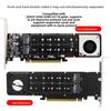 Адаптер-разветвитель PCIeX16 на M.2 M-key NVMEx4SSD для RAID-массива, поддержка 2U сервера