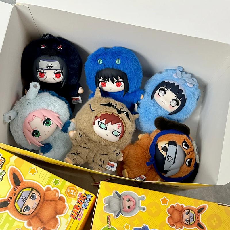 Оригинальный EAKI Наруто Blind box Серия Shippuden Party Мягкая плюшевая игрушка Модный орнамент Коллекционная игрушка Подарки на День рождения Рождество