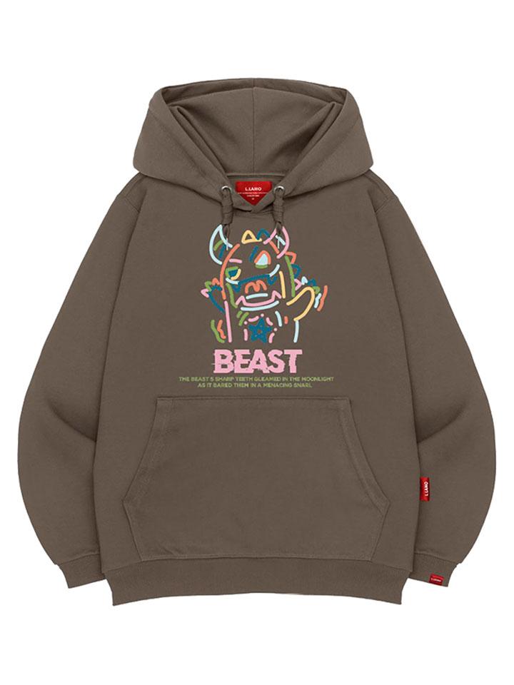 Худи Зверь Унисекс Большого Размера M~4XL