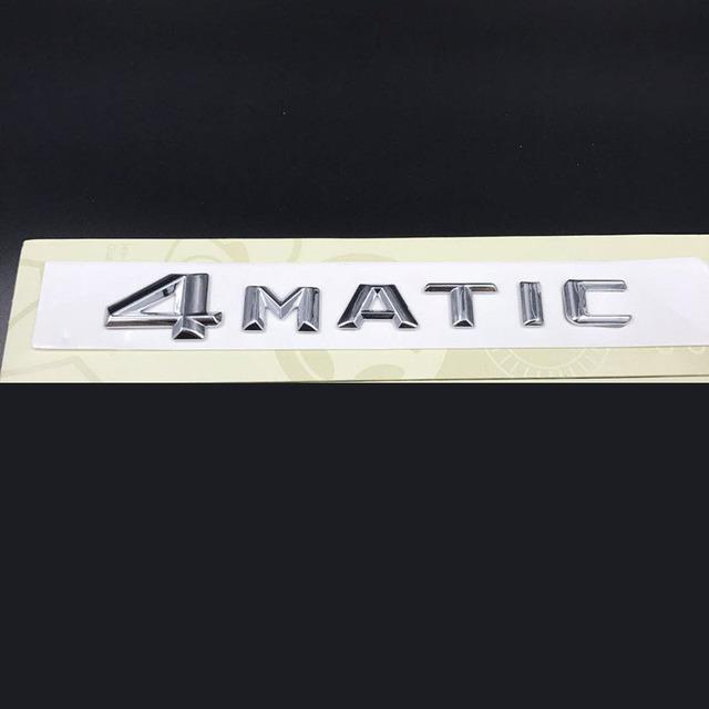3D ABS черный, серебристый логотип, эмблема 4MATIC, значок на крыло автомобиля, наклейка на багажник для 4MATIC Stikcer, аксессуары