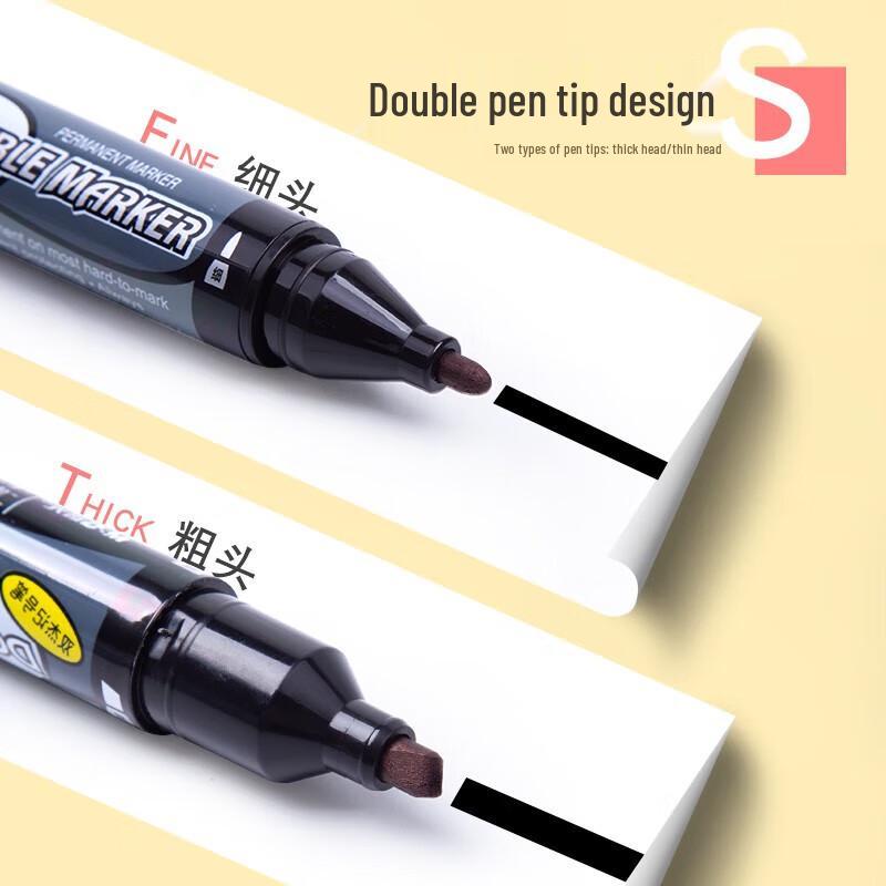 M&G MG2110C Double-Ended Permanent Marker Pen