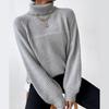 Loose Sweater Women's Solid Color Warm Pullover Top