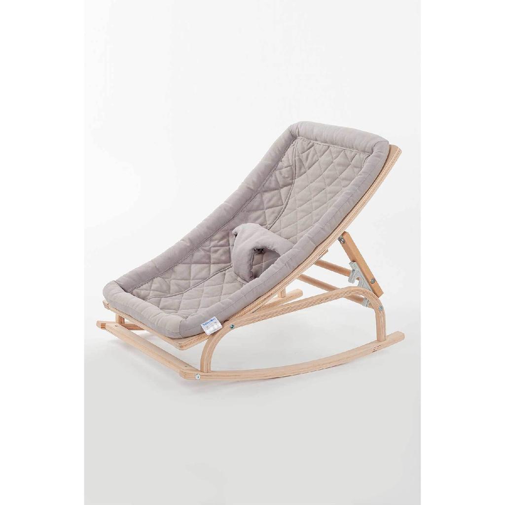 Рюкзак-кенгуру со ступенькой из натурального дерева - бежевый