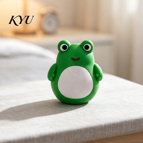 Educational Growth Accompanying Gifts 3D Printed Mini Frog Tumbler Toy, Roly-Poly Wobbling Cartoon Miniature Figures, Baby Attention Grabbing