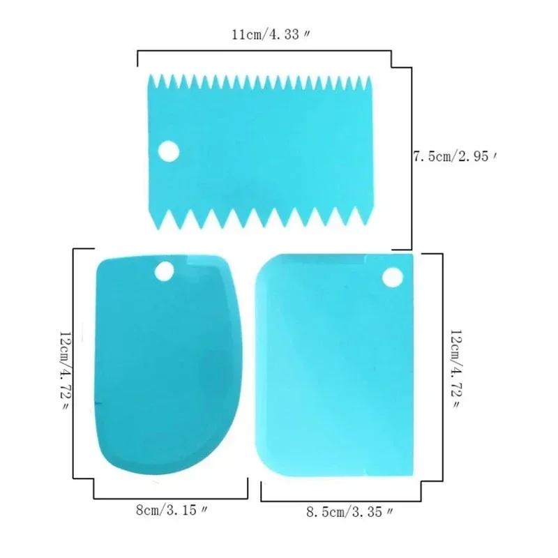 Convenient Adjustable Fondant Spatulas, Cake Edge Smoother, Cream Decorating DIY Bakeware Tableware, Kitchen Cake Tool