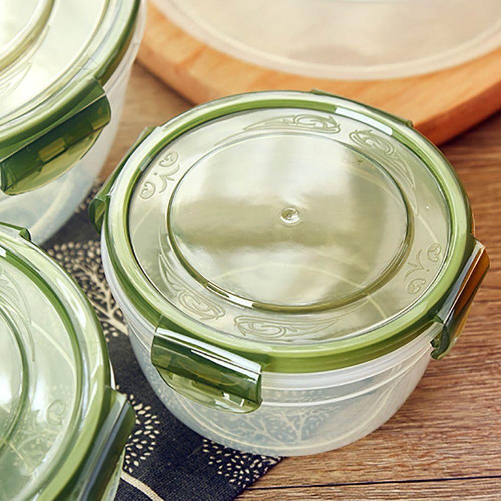 1/4 шт. с крышкой, круглый ящик для хранения, герметичные прямоугольные ланч-боксы с микроволновой печью, контейнеры для пищевых продуктов