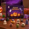 Kids Halloween Gifts Advent Calendar 24 Days Countdown Calendar with Pcs Slow Rising Mini Rice Ball Plush Squeeze Toys Scary Collectible Dolls