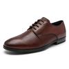 Clarks Кожаные Удобные Дышащие Шнуровка Деловые Туфли Мужские Туфли Классические Коричневые 261691737