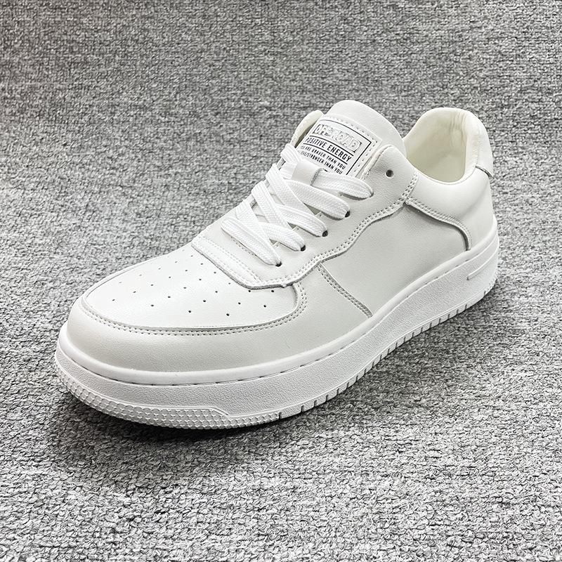 Мужская обувь ВВС Нет. 1 Весна 2025 Новые кожаные белые туфли Мужские трендовые дышащие мужские спортивные и развлекательные туфли для сноуборда