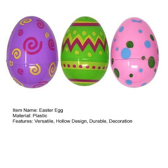 3 шт. пасхальное яйцо яркий цвет мультяшный узор капсула яичная скорлупа шарики-сюрпризы игрушка для праздничного украшения