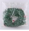 Festive Rattan Wreath with Red Truck - Farmhouse Style Christmas Door Decoration