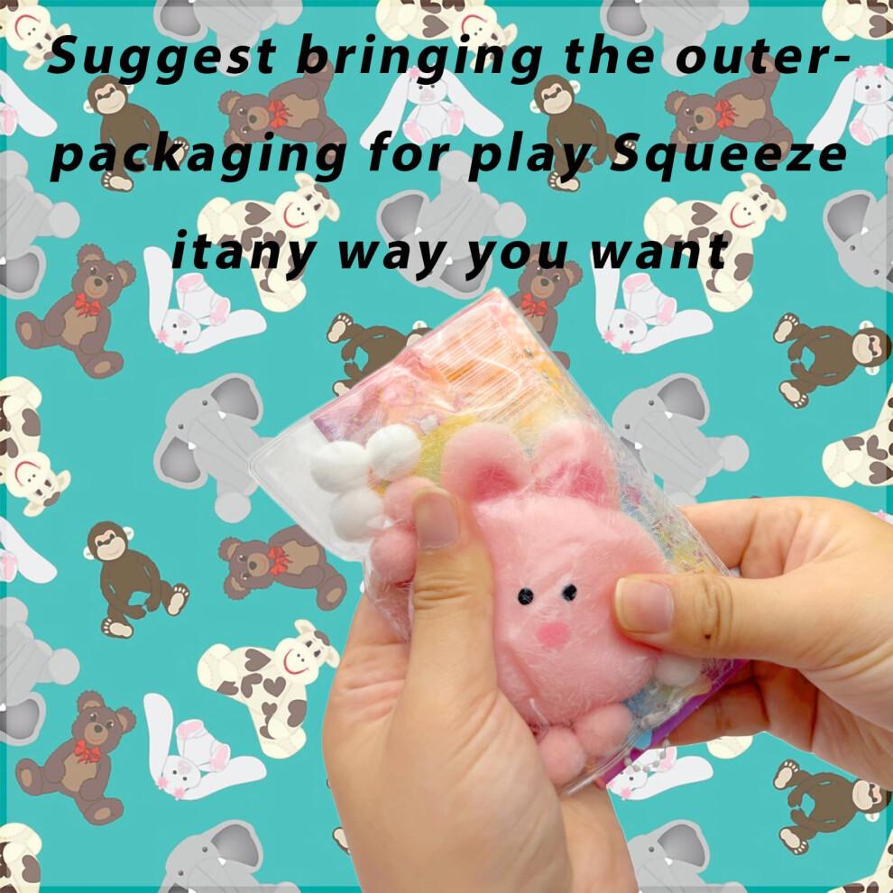 Squishy Bunny Toy for Stress Relief – Handmade Soft Silicone Rabbit with Ultra Soft Squeeze Texture, Cute Gift for Adults and Kids