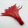 Natural  50pcs Rooster Tail Feather  Plumes 25-45CM 10-18inch Beige DIY Dyed Cock Tail Clothing Accessories Jewelry Performance