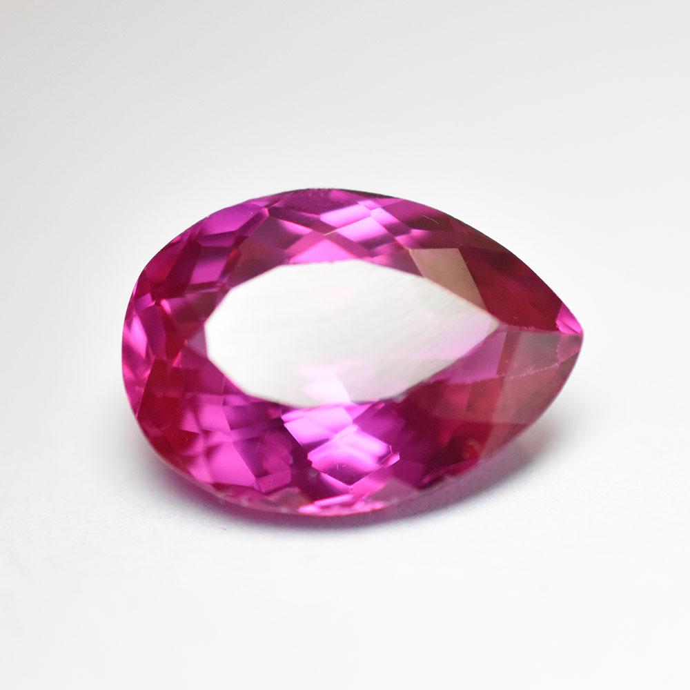 Natural Pink Sapphire Loose Gemstone 10.25 ct Pear Cut for Jewelry Making September Birthstone Gift