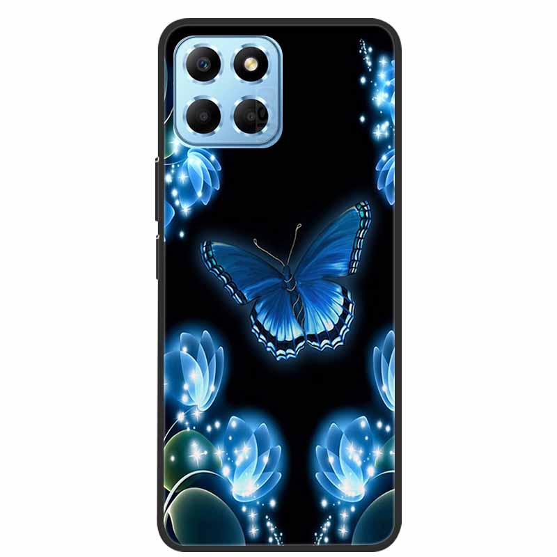 Чехол для Honor X8 5G X6 Животные Мягкий силиконовый задний чехол из ТПУ для Huawei Honor X8 5G Funda Honor X6 HonorX6 Кот Волк Coque