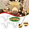 1-3pcs Christmas Elk Glass Cup 240ML Juice Milk Moose Mug Christmas Reindeer Head Beer Water Cup Holiday Party Drinkware Gifts