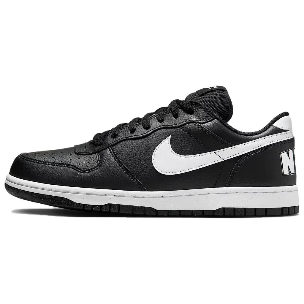 Большие низкие черные белые мужские кроссовки Nike 355152-016