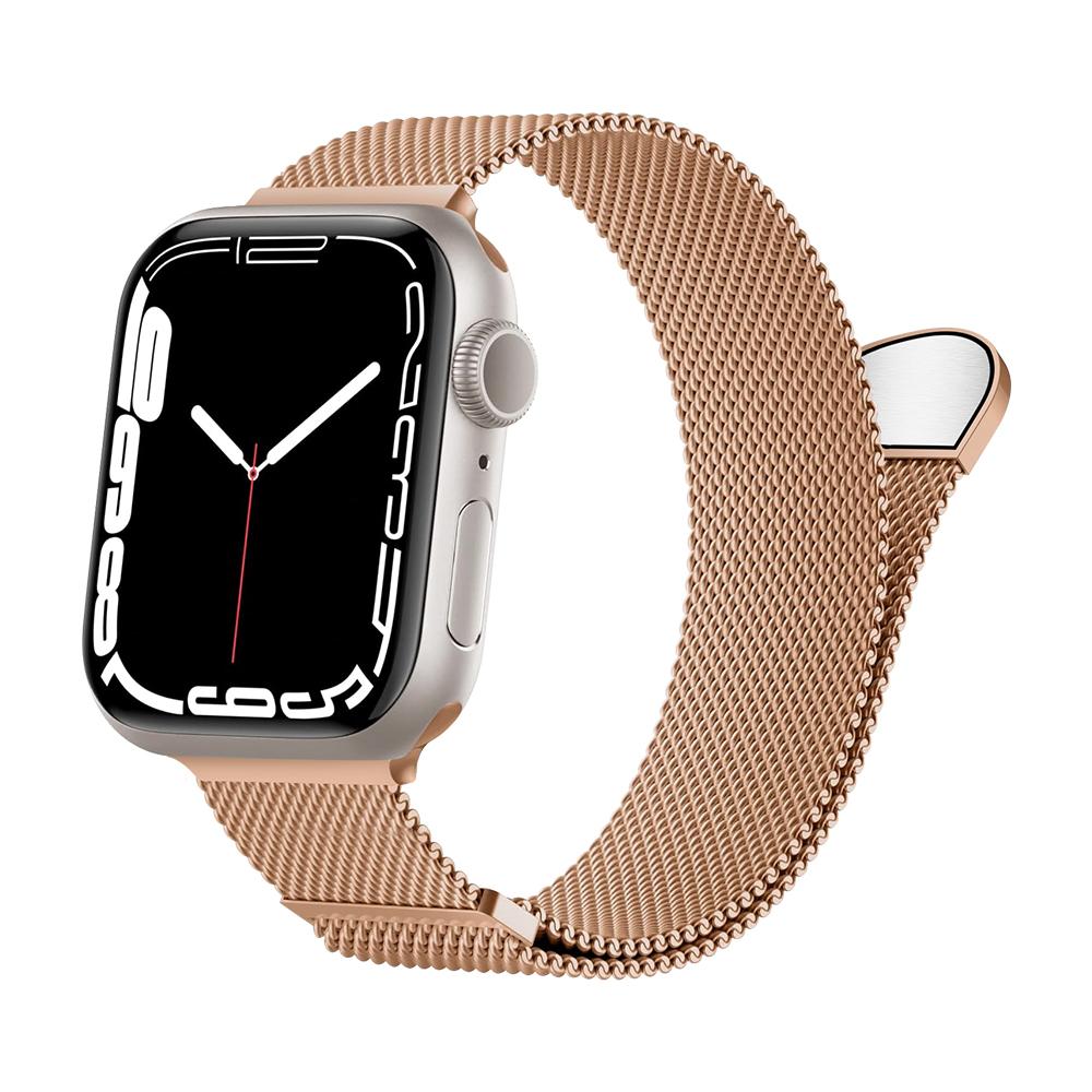 Milanese Strap For Apple Watch Ultra 2 49mm 46mm 45mm 44mm 40mm 42mm Metal Magnetic Bracelet For iWatch 10 9 8 7 6 5 4 3 SE band