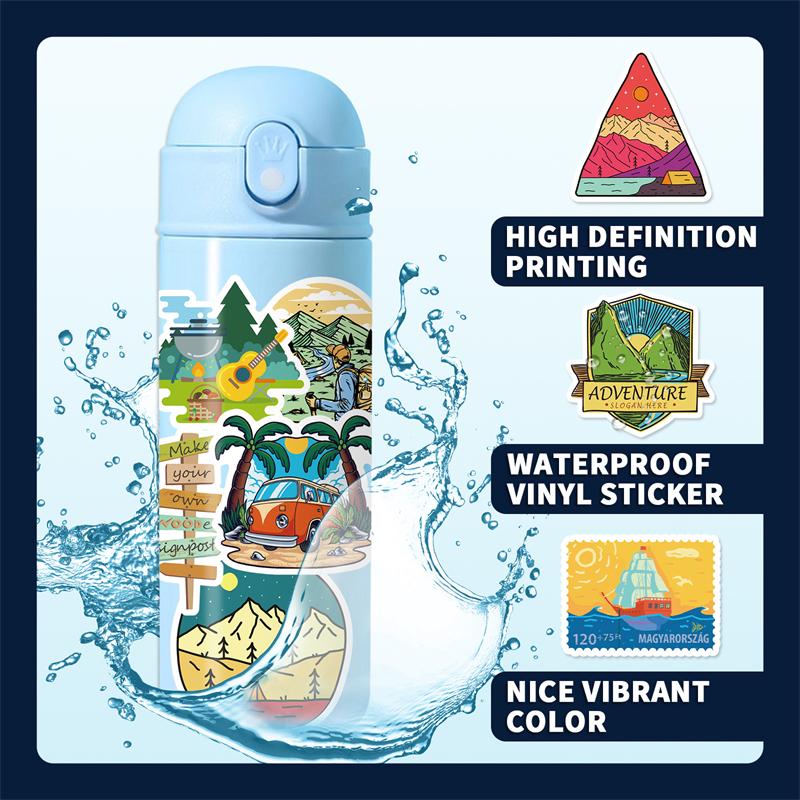 10/25/50 шт. наклейки для приключений на открытом воздухе, наклейки с дикой природой, наклейки с граффити для DIY, багажа, ноутбука, скейтборда, мотоцикла, велосипеда, наклейки