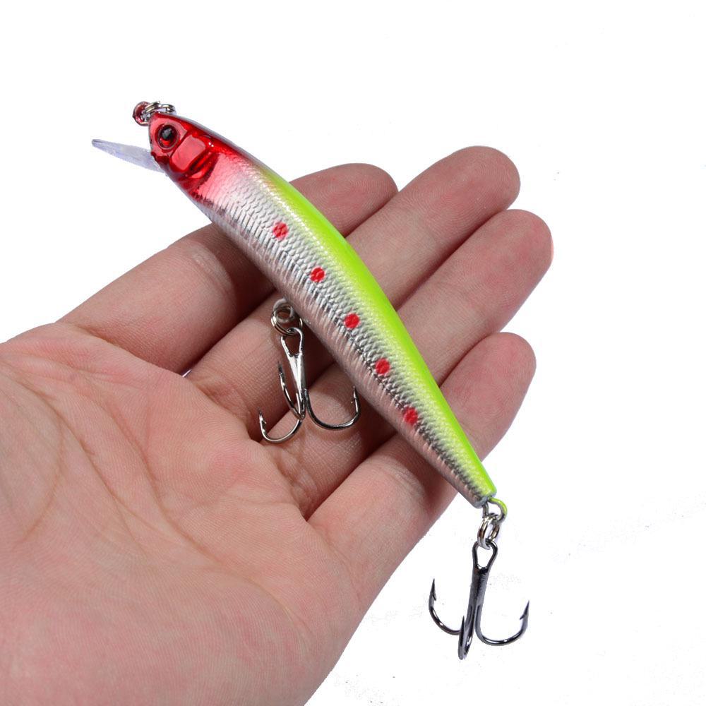 9.5cm/8.5g Minnow Lure, 10 Colors, Bionic Hard Plastic Fishing Bait