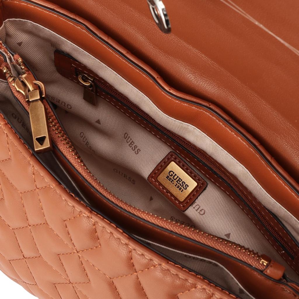 Сумка через плечо QB867721 ELENIA COGNAC [GUESS] Женская [Б/у]