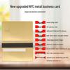 Premium 24K Gold-Plated 304 Stainless Steel Credit Card with IC Chip & Magnetic Stripe