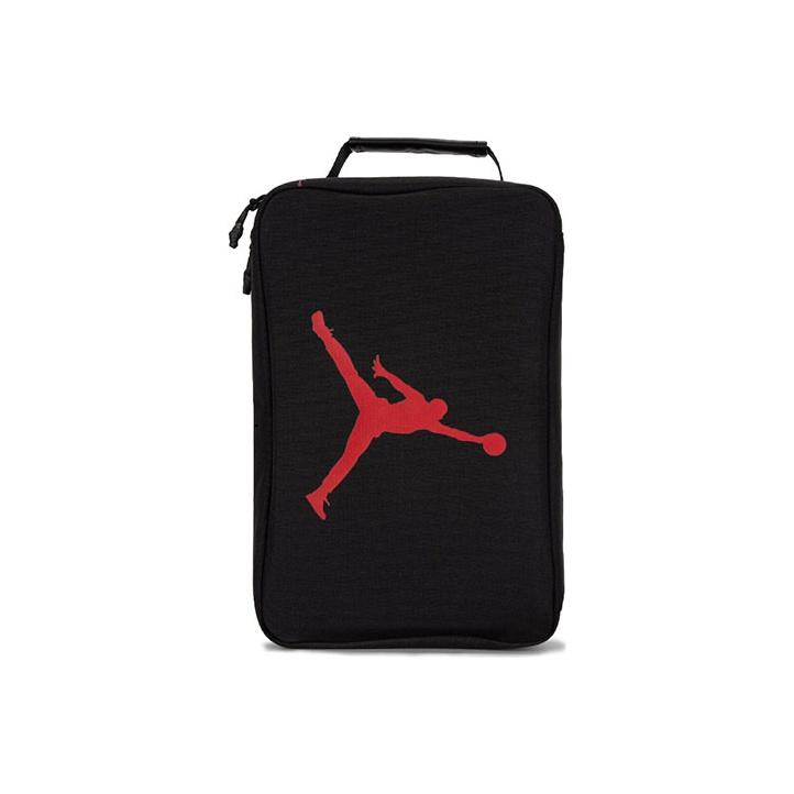 Jordan Large Logo Crackle PU Shoe Box Tote Bag Unisex bags Black JD2113042AD-002