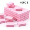10/50pcs Double-sided Mini Nail File Blocks Colorful Sponge Nail Polish Sanding Buffer Strips Polishing Manicure Tools