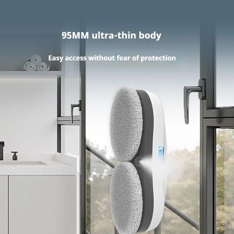 ZEXEF робот для мытья окон с большим всасывающим распылителем, электрический робот для мытья окон с дистанционным управлением, устойчивый к падениям