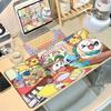 900x400mm Laptop ESport Gaming Keyboard Mats Kawaii Rowlet Anime Mouse Pads Office Extended Soft Desk Decoration Carpet