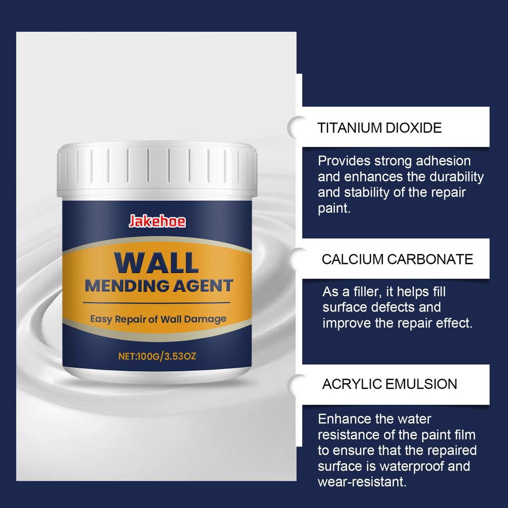 Набор для ремонта стен JAKEHOE, паста для заделывания дыр в стенах, набор для покраски стен с трещинами и глазками