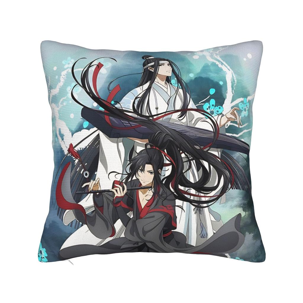 Pillow Cover The Founder of Diabolism Mo Dao Zu Shi Cartoon  Kawaii Pillow Case For Living Room Chair Pillowcases