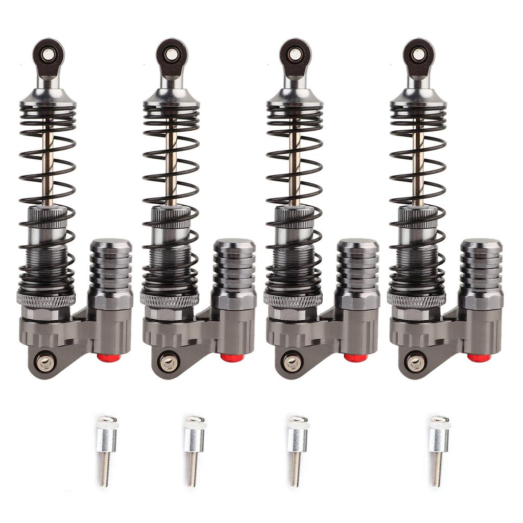 4 Pcs CNC Machining Aluminum Shock Absorber for Axial SCX10 D90 RC Crawler Car