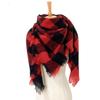 Spring Autumn Winter Shawl Ladies Plaid Triangle Scarf