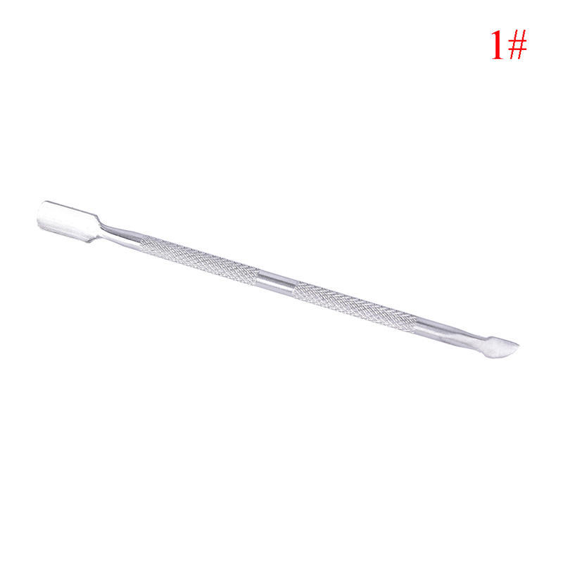 Инструмент для дизайна ногтей из нержавеющей стали, маникюрный педикюр, толкатель кутикулы, триммер для удаления