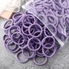 50pcs/Set Women   Basic Hair Bands 1.57inch Simple Solid Colors Elastic Headband Hair Ropes Ties Hair Accessories Ponytail Holder