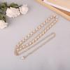 Elastic Buckle Pearl Waist Chain Pearl Decoration Pearl Belt Accessory  Dress Accessories