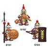 MOC Military Medieval Characters Building Blocks Archery Soldiers Shield Sword Weapons Knight Accessories Building Blocks Toys