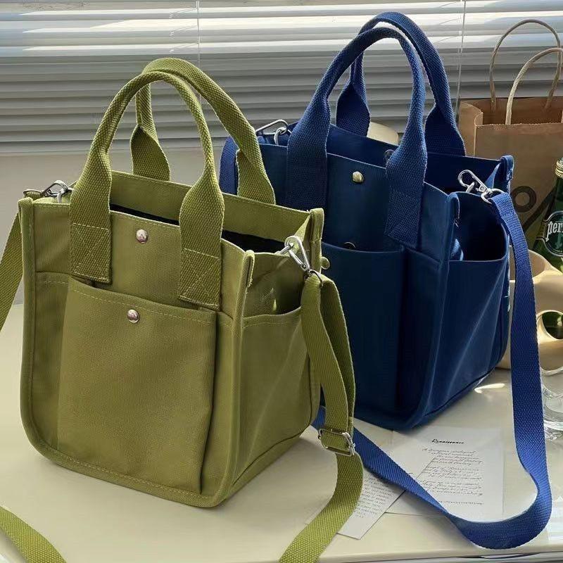 Универсальная холщовая термосумка для ланча, портативная сумка-тоут для хранения для путешествий и пикников, легко моющийся квадратный органайзер