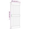 VidaXL Sliding Door and Hardware Kit 80x210 Cm Solid Pine, Interior Door, Interior Barn Door 3203180