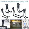 Heavy Duty Metal Hook Garage Storage Rack Wall Mount Bicycle Hanger Hooks Wall Mount Ladders Garden Tool Anti-slip Organizer New