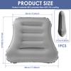 Inflatable Lumbar Support Pillow Ergonomic Portable Back Support Pillow Comfortable Office Chair Cushion for Home Car Traveling