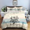 Inspirational scripture text Bedding Duvet cover sets Duvet covers Pillowcases gifts (1 * Duvet Cover 2 * Pillowcases, without duvet insert)