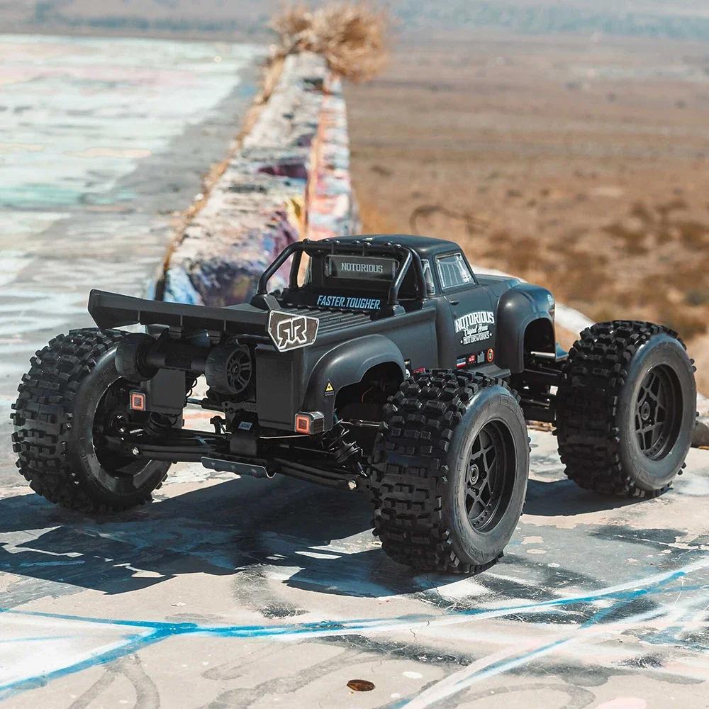 AAXS1 ARRMA ARA8611V6 NOTORIOUS V6 6S 4X4 BLX Brushless 1/8 RC Electric Remote Control Model Car Monster Truck Adult Children's Toys