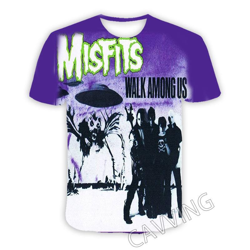 Футболка с 3D-принтом The Misfits Casual для женщин и мужчин, летняя, с круглым вырезом, коротким рукавом, модная, с графическим рисунком, для косплея