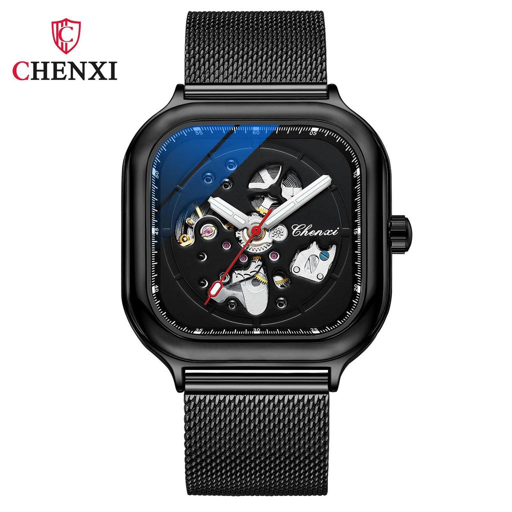 Chenxi Automatic Mens Watches Top Brand Business Clock Mechanical Stainless Steel Men Wrist Watch Waterproof