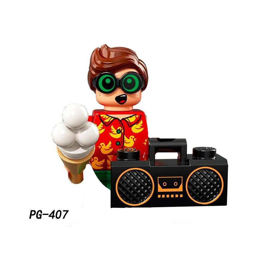 PG8141 Аниме Мультяшная Кукла Конструктор Каваи Банановый Человек Акула Развивающие Игрушки Детский Домашний Подарок Конструктор Приключение