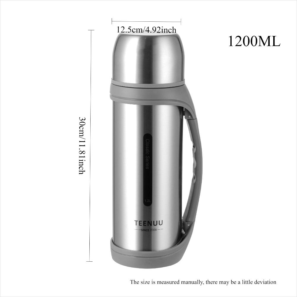 Extra Large Capacity Thermos 40 Oz. Thermos Bottle with Lid for 12 Hours of Heat Preservation. Durable Outdoor Essentials