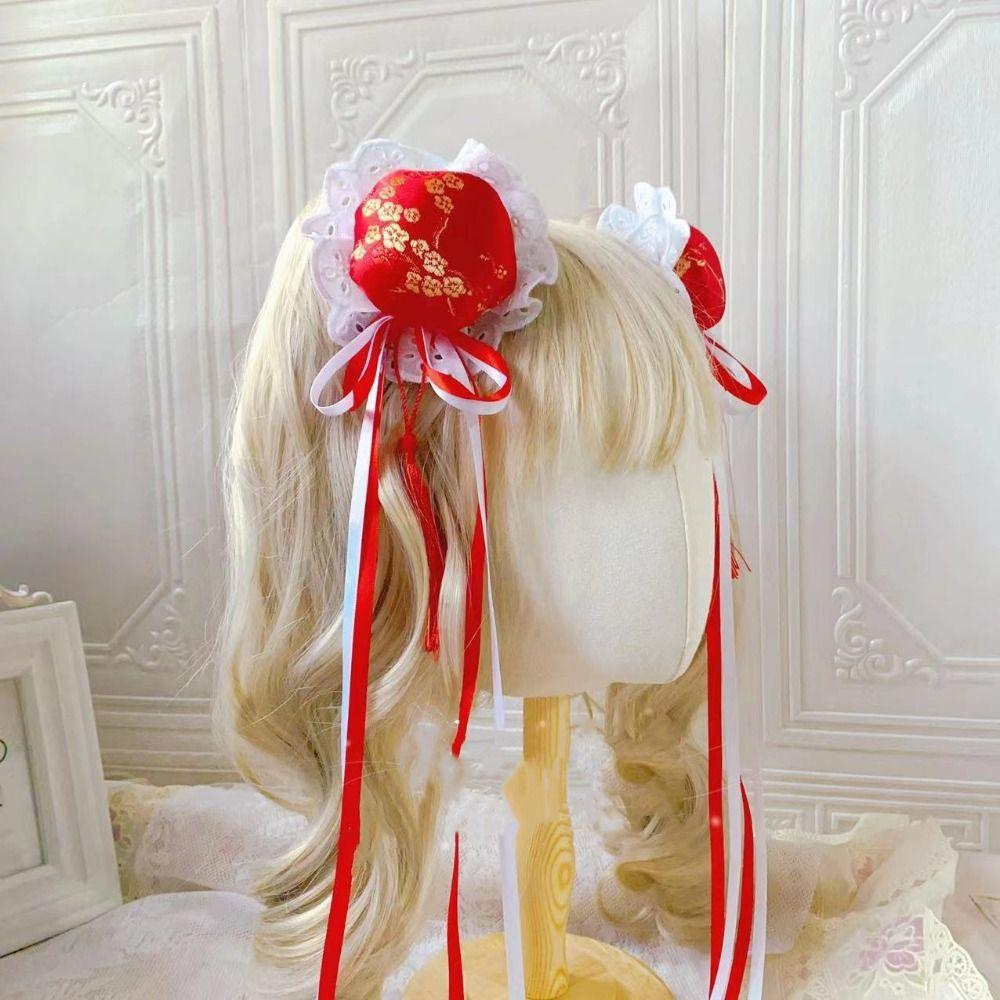 Cloth Bowknot Tassel Hair Clip Cheongsam Headdress Chinese Style Hairpin Cheongsam Headwear
